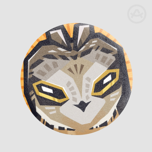 Short-eared owl - Plush Badge