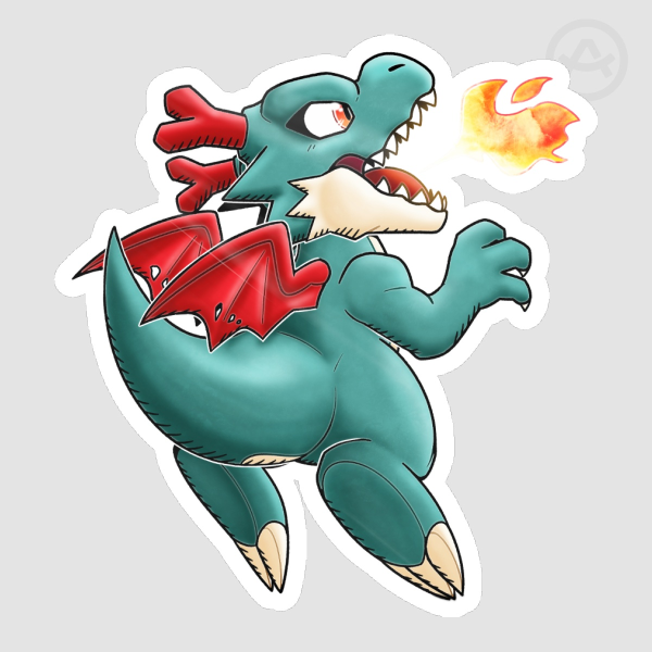 Dracomon (Fire) Sticker