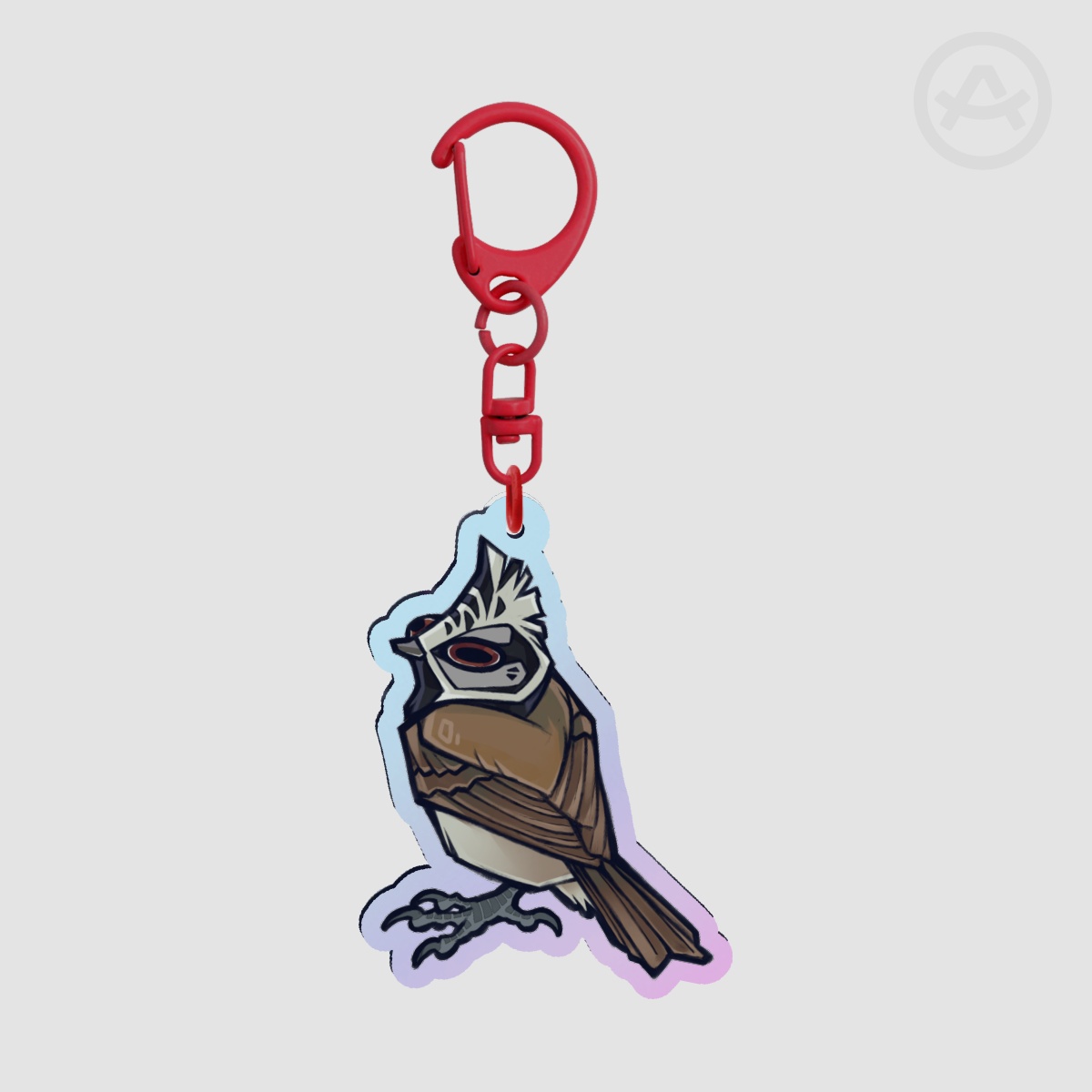 Crested tit - Holo Acrylic Keychains