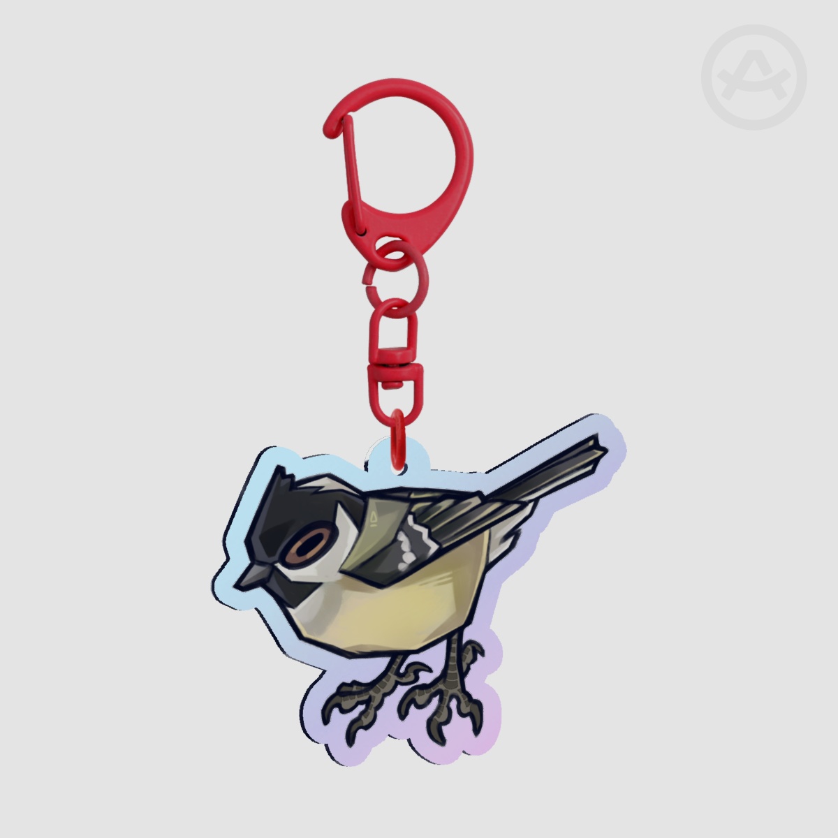 Coal tit - Holo Acrylic Keychain