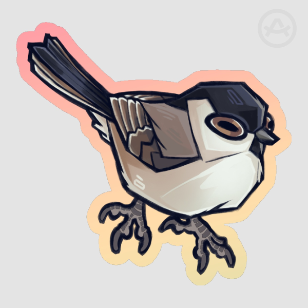 Marsh tit - Sticker