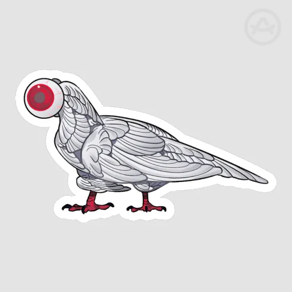 Peeping Pigeon - 2.5" Die Cut Sticker