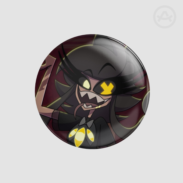 CYN ππͺ½| Hazbin Hotel x Murder Drones Au Fanmade | Potainasor β€οΈβ¨οΈπ€ Round Badge (Button Pin)