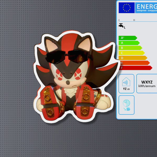 【FA】ShadowTheHedgehog Fridge Magnet