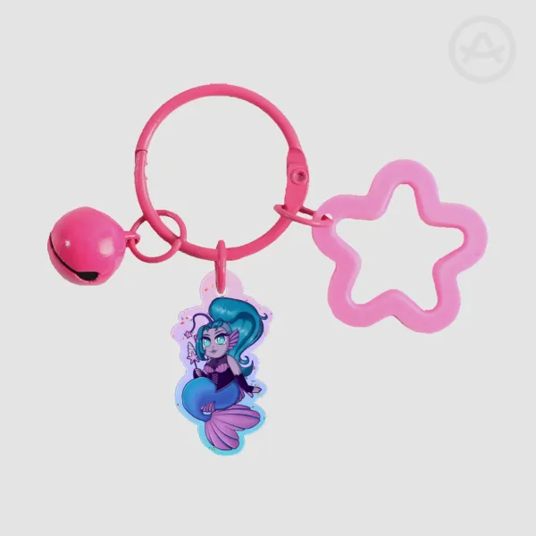 Chibi Caelia Colored Edge Acrylic Keychain
