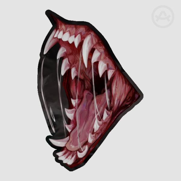 Monster Maw - Soft Touch Sticker