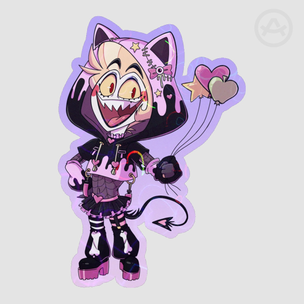 Chibi Pastel Goth Lucifer Sticker