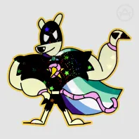 Superhomo Sticker! (Vermili/MLM/Kuro) [Die Cut Holo Sticker]