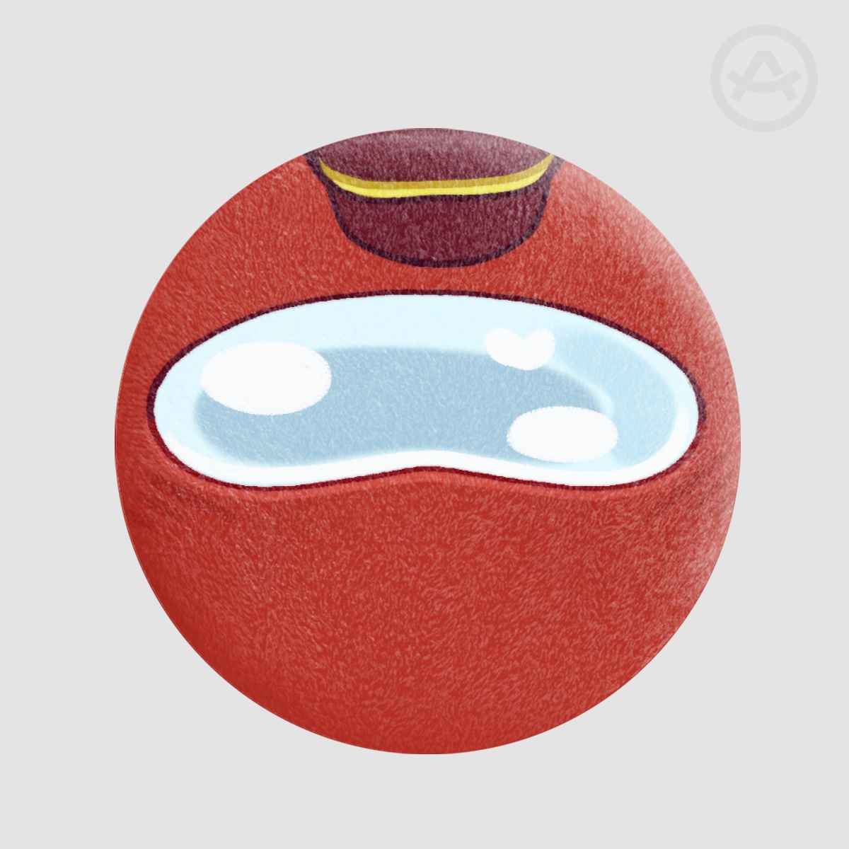 Red - Among us show - Plush Badge