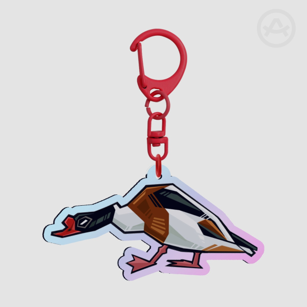 Common shelduck - Holo Acrylic Keychain