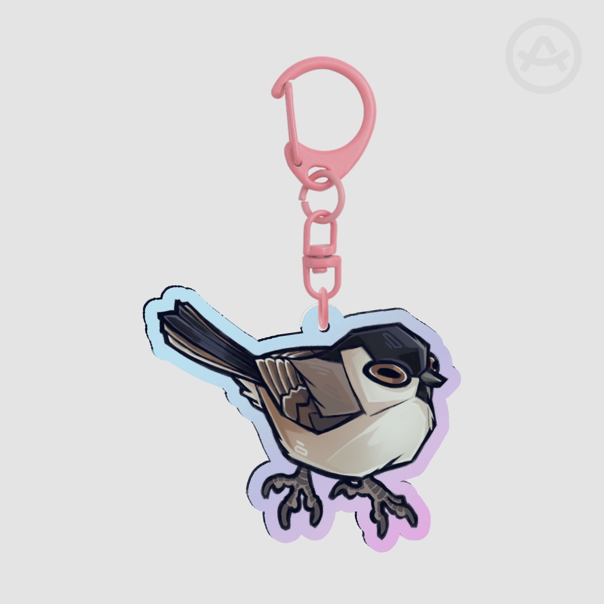 Marsh tit - Holo Acrylic Keychains