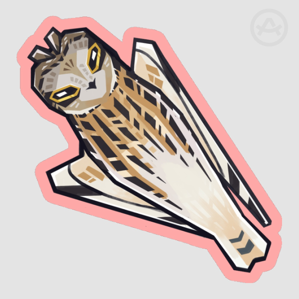 Short-eared owl - Sticker