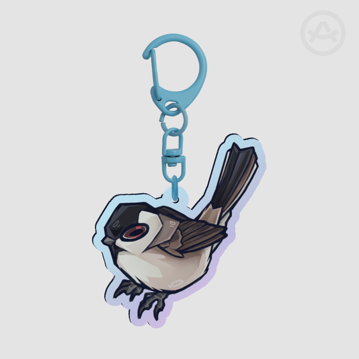 Willow tit - Holo Acrylic Keychain