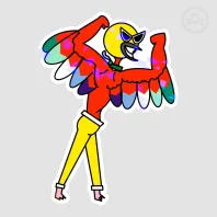 Superhomo Sticker! (Eudo/MLM/Kiiroi) [Die Cut Holo Sticker]