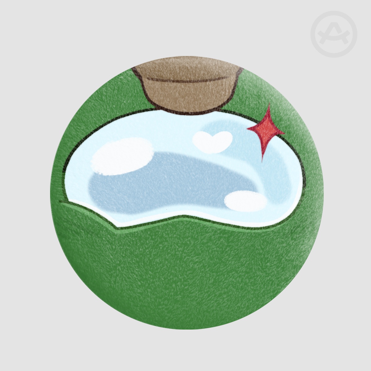 Green - Among us show -  Plush Badge