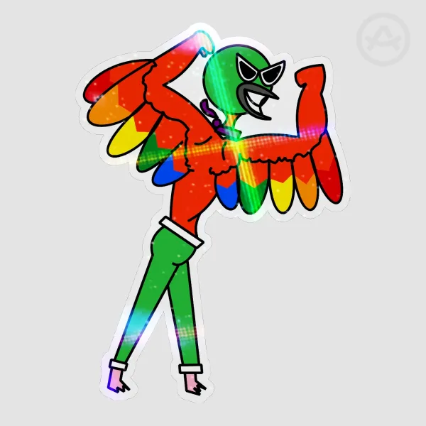 Superhomo Sticker! (Eudo/Pride/Midori) [Die Cut Holo Sticker]