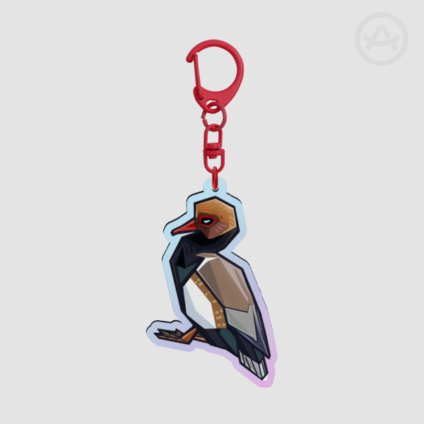Red-crested pochard - Holo Acrylic Keychain