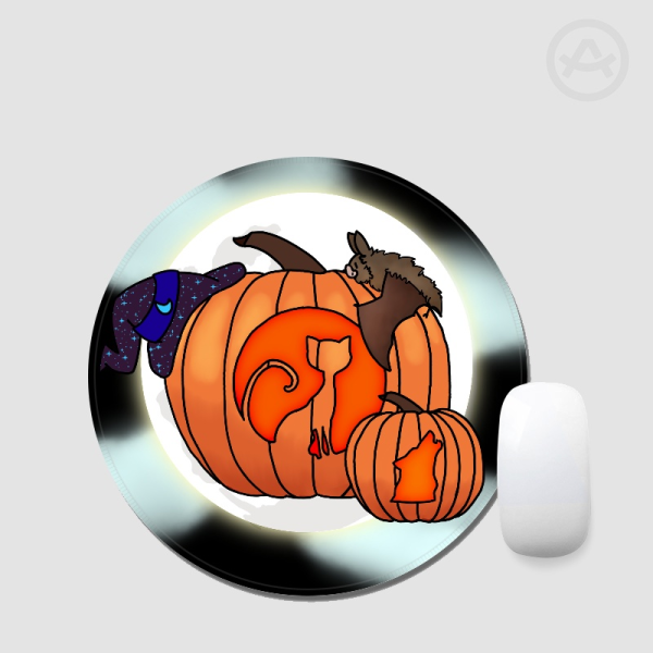 Taste of Halloween Round Mouse Pad
