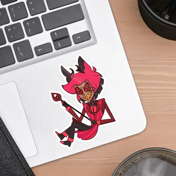 Glossy Alastor sticker (agitated)