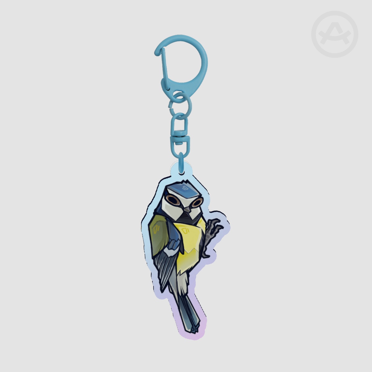 Eurasian blue tit - Holo Acrylic Keychain