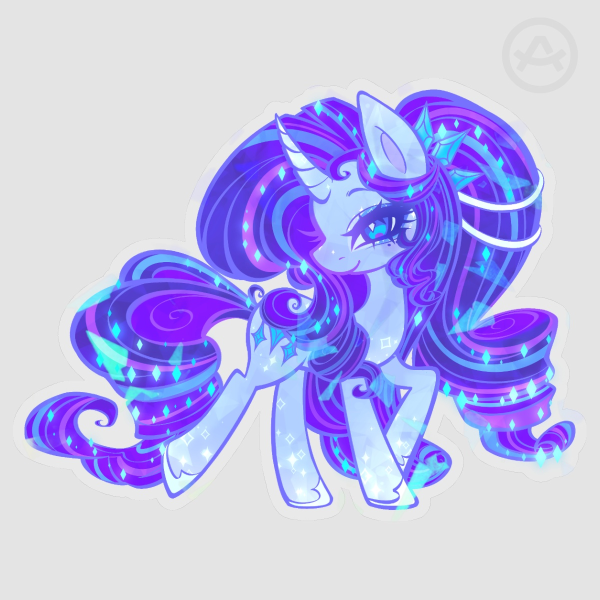 Rarity Clear PET Vinyl Die Cut Stickers