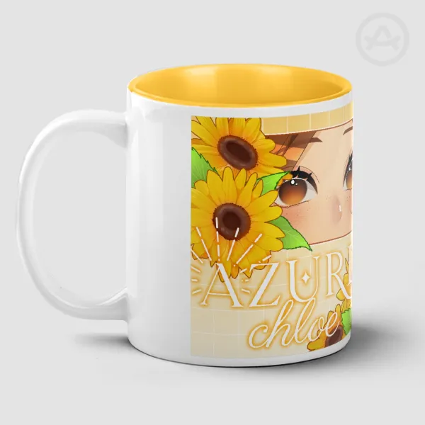 Azure Sunflower Mug