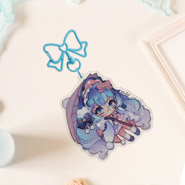 Snow Miku Keychain