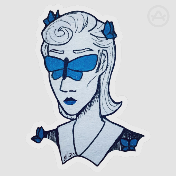 Sophia Lamb Butterfly Sticker