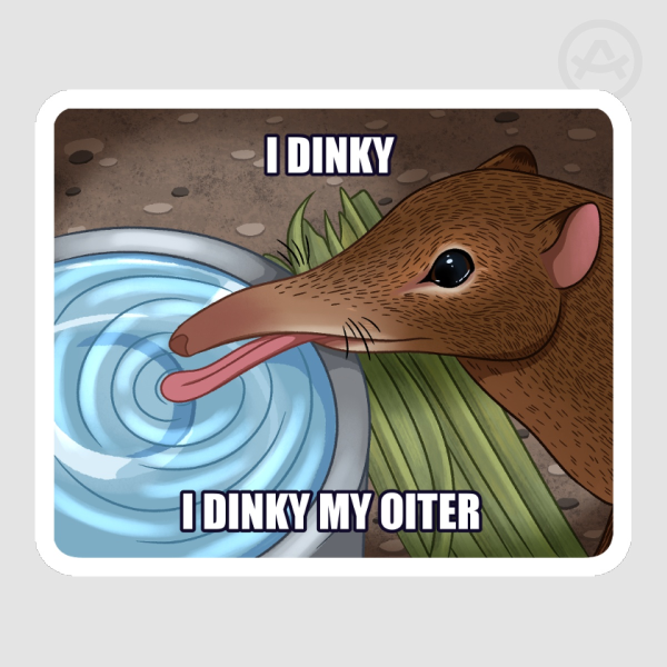 I Dinky my oiter Stickers