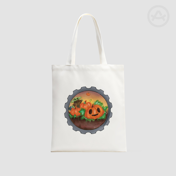 Space baby and his pumpkins - Canvas Tote Bags - 13.7″x15.7″(35x40cm)