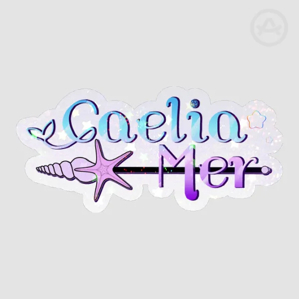 Caelia Mer Logo Die Cut Sticker