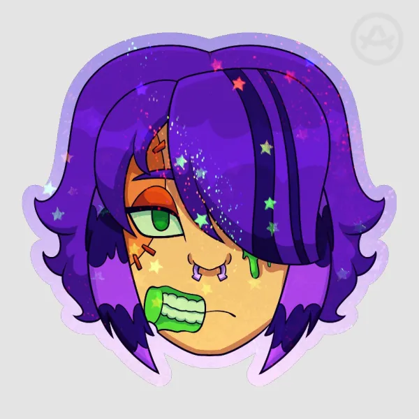 Zombie Girlz - Zombie Scene Kid Sticker