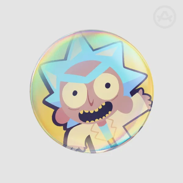 Rick Round Badges (Button Pins)