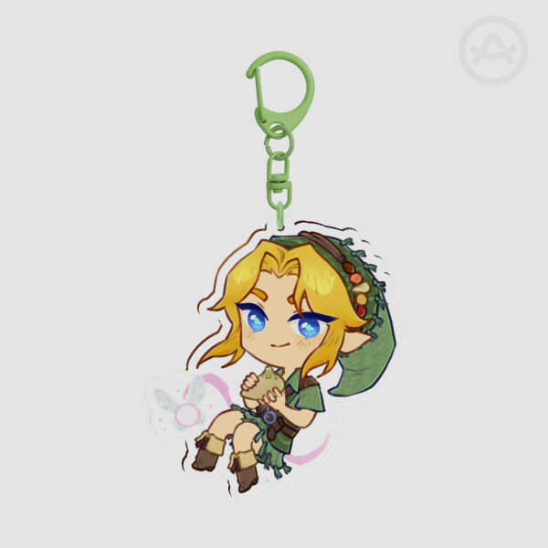 Ocarina of Time Child Link Keychain
