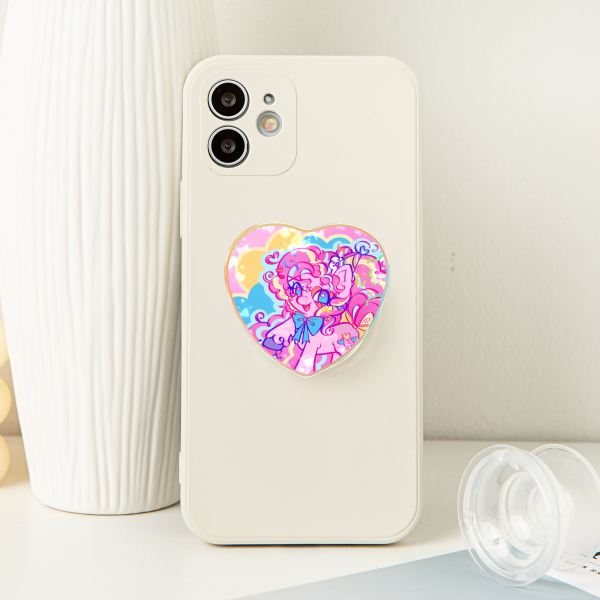 Pinkie Pie Acrylic Airbag Phone Holder - 1.96"(50mm), Rainbow