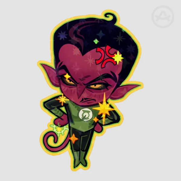 Sinestro Holo-Star Stickers
