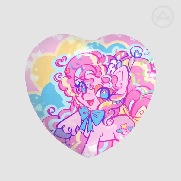 Pinkie Pie Heart Shape Plush Badge