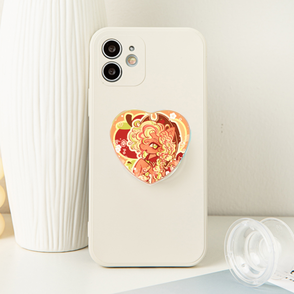 Apple Jack Acrylic Airbag Phone Holder - 1.96"(50mm), Rainbow