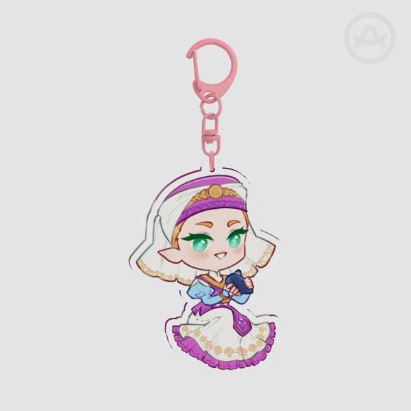 Ocarina of Time Child Zelda Keychain