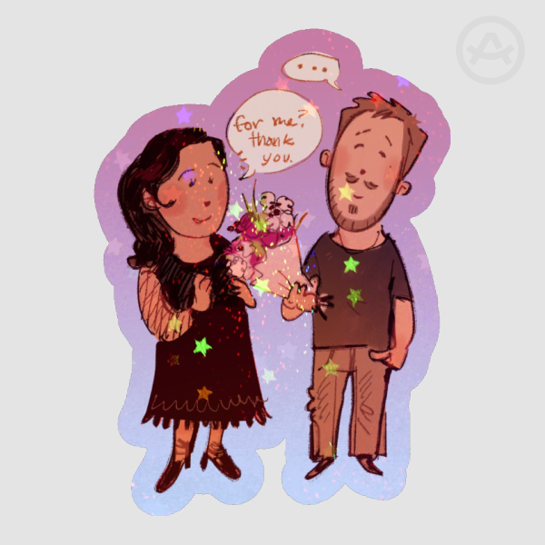 Mai and Julian (sticker)
