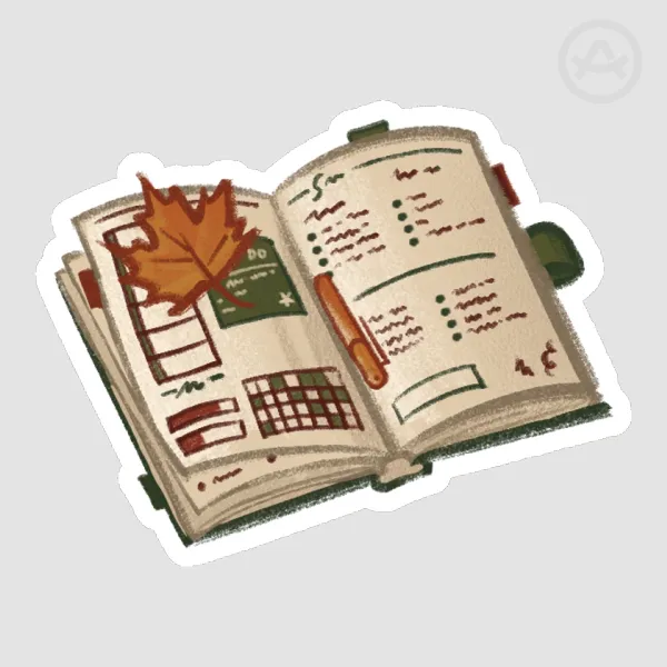 Autumn Journal sticker