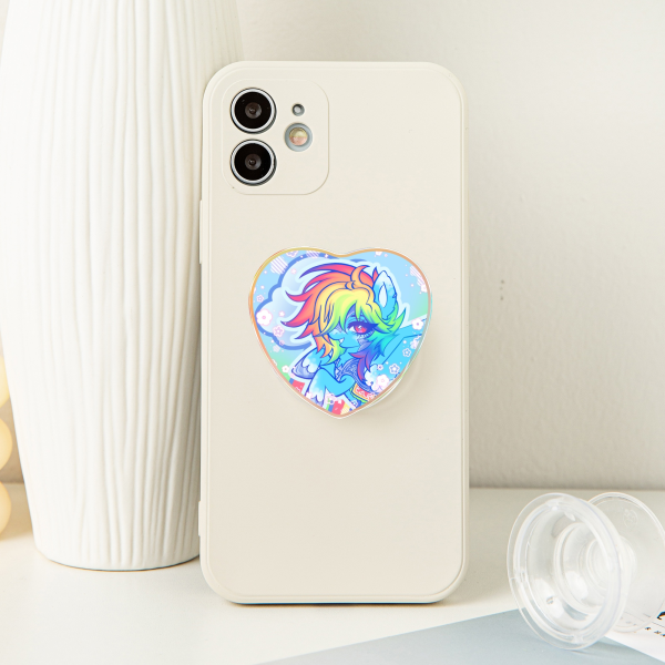 Rainbow Dash Acrylic Airbag Phone Holder - 1.96"(50mm), Rainbow