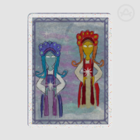 Star Sisters Acrylic Pin