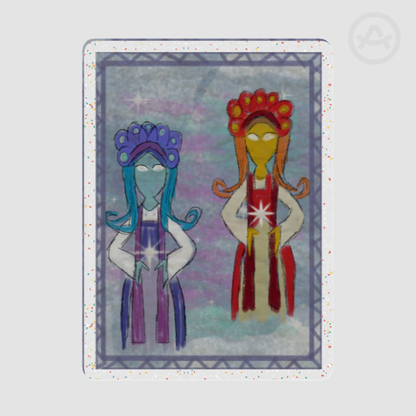 Star Sisters Acrylic Pin