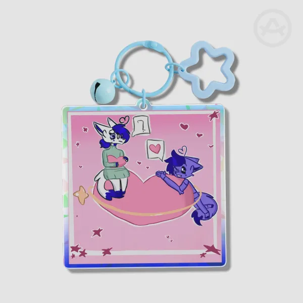 🍀LOVE UPON GALAXIES☘️ Broken Glass Acrylic Keychains