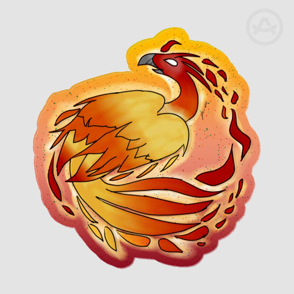 Firebird Acrylic Pin