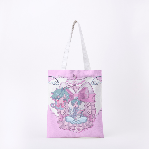 Lohen Oshikatsu Canvas Tote Bag - 15.3″x13.4″(39x34cm)