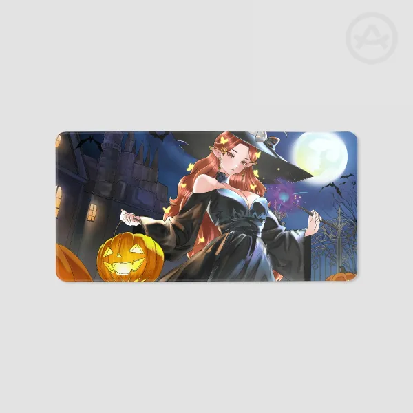 Azure Halloween Desk Pad