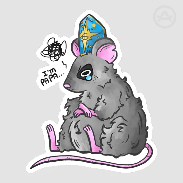 Papa IV Rat Sticker