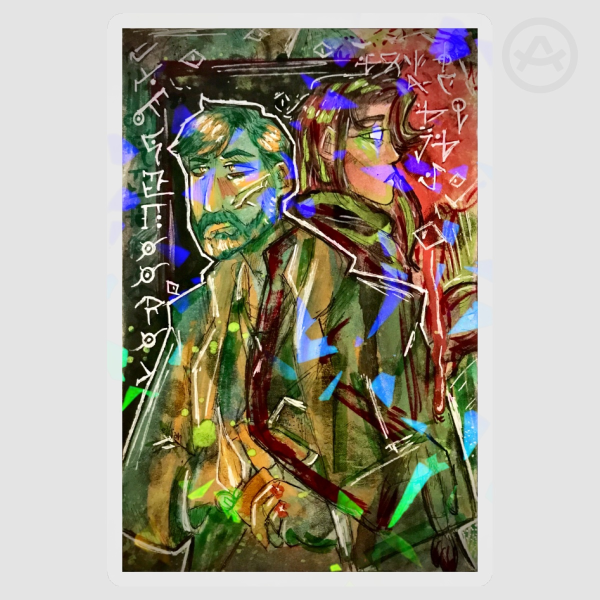 Call of Cthulhu Edward Pierce Sarah Hawkins Sticker
